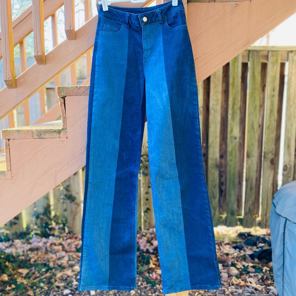 Mid Flare Pant Double Denim